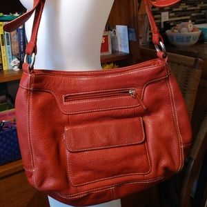 Tignanello Red Soft Leather handbag